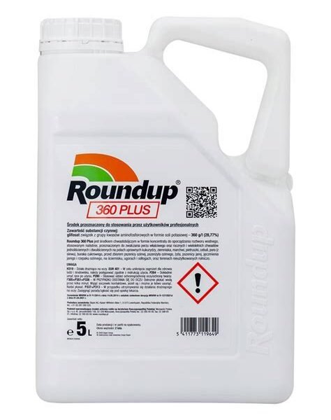 Roundup 360 Plus 5L – Désherbant Puissant à Base de Glyphosate
